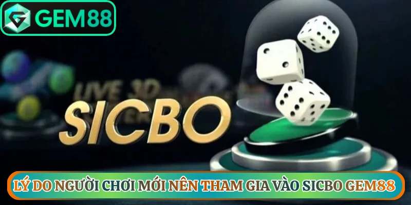 Lý do người chơi mới nên tham gia vào Sicbo Gem88