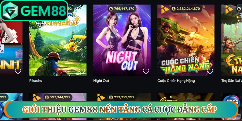 Giới thiệu Gem88 nền tảng cá cược đẳng cấp